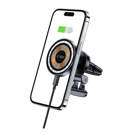 TECH-PROTECT MAGNETYCZNY UCHWYT SAMOCHODOWY DO MAGSAFE WIRELESS CHARGER 15W