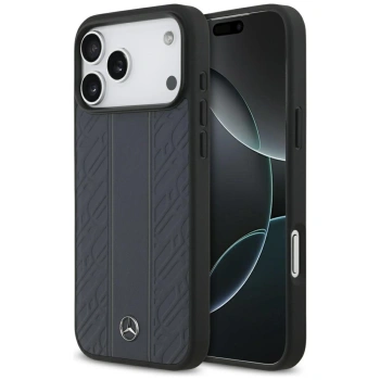 MERCEDES ETUI LEATHER LAUREL LEAVES STRIPES MAGSAFE DO IPHONE 17 PRO MAX