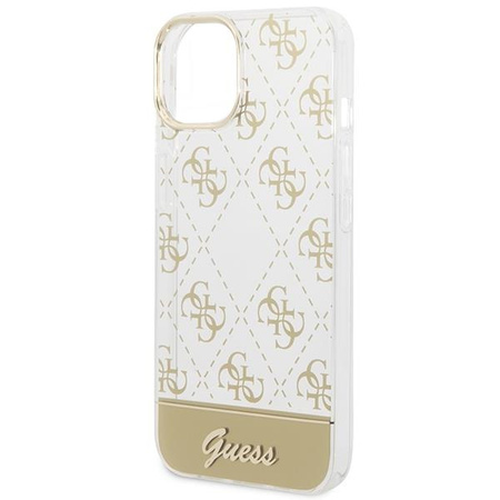 Guess GUHCP14MHG4MHG iPhone 14 Plus 6,7" złoty/gold hardcase 4G Pattern Script