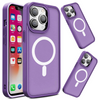 Magnetyczne etui z MagSafe Color Matte Case do iPhone 15 Pro Max - fioletowe