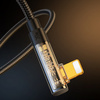 Joyroom kabel Lightning kątowy - USB C do szybkiego ładowania i transferu danych 20W 1,2 m czarny (S-CL020A6)