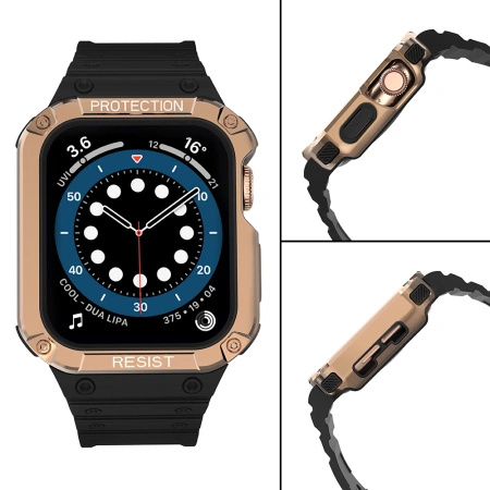 HURTEL OPASKA Z ETUI DO APPLE WATCH 7 6 5 4 3 2 SE 45 44 42MM PANCERNY CASE