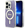 Etui Guess GUHMP14LH4STU na iPhone 14 Pro purpurowy/purple hardcase 4G MagSafe