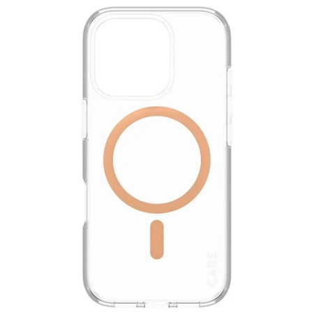 Etui CARE by PanzerGlass Flagship Case z MagSafe na iPhone 16 Pro - pomarańczowe