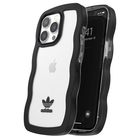 Etui Adidas OR Wavy Case na iPhone 13 Pro /13 czarny-przezroczysty/black-- przezroczyste 51900