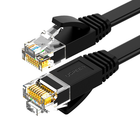 Ugreen płaski kabel sieciowy LAN Ethernet Cat. 6 3m czarny (NW102)