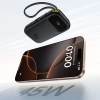 Powerbank Baseus EnerFill FC31 20000mAh 45W z wyświetlaczem z kablami USB-C i Lightning - czarny