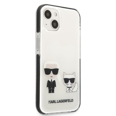 Etui Karl Lagerfeld KLHCP13STPEKCW na iPhone 13 mini hardcase - białe Karl&Choupette