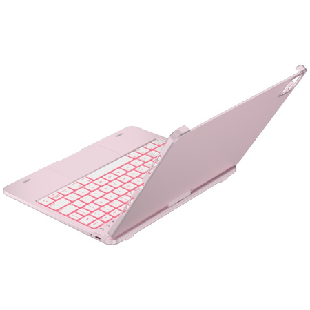 Etui Typecase Flexbook Touch             z klawiaturą do iPad Air 11" 2024/2025 jasno różowy