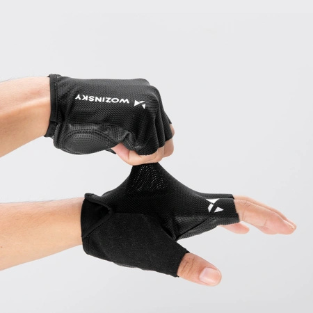 Rękawiczki rowerowe Wozinsky WRR-01M rozmiar M - czarne