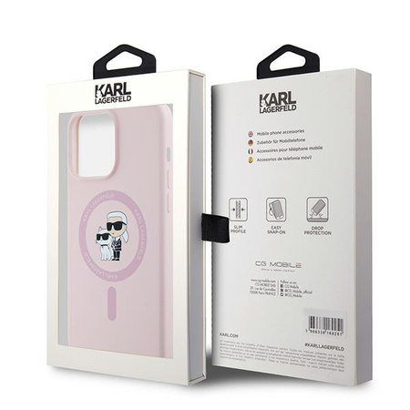 KARL LAGERFELD ETUI HARDCASE SILICONE DO IPHONE 15 PRO MAX 6.7 DO MAGSAFE