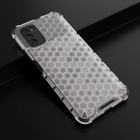 HURTEL HONEYCOMB ETUI PANCERNE Z ŻELOWĄ RAMKĄ DO XIAOMI POCO M3 OCHRONNE
