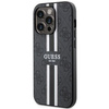 Etui Guess GUHMP14XP4RPSK na iPhone 14 Pro Max 6.7" - czarne 4G Printed Stripes MagSafe