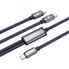 PALPRO KABEL 3X USB-C LIGHTNING SZYBKIE ŁADOWANIE DO SAMSUNG APPLE 100W 1M