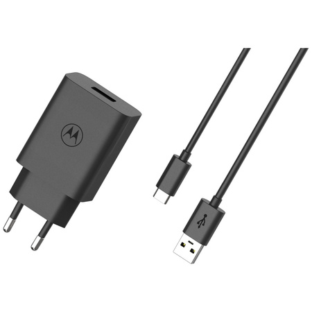 Ładowarka sieciowa Motorola TurboPower   33W USB-A z kablem USB-A do USB-C 1m czarny