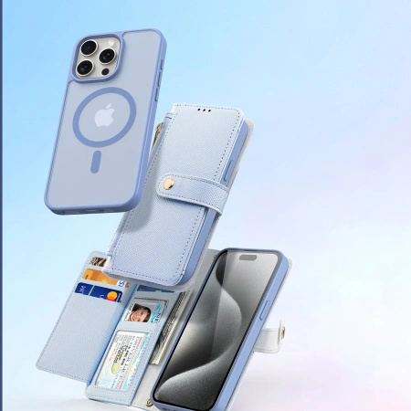 DUX DUCIS ETUI DO IPHONE 15 PRO Z PEWNOŚCIĄ MAGNETYCZNEGO ZAMKNIĘCIA