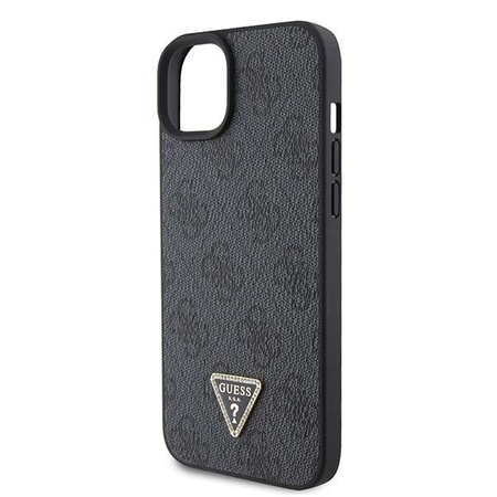 Guess GUHCP15SP4TDSCPK iPhone 15 6.1" czarny/black hardcase Crossbody 4G Metal Logo