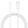 Baseus Superior kabel USB - Lightning 2,4A 1,5 m Biały (CALYS-B02)