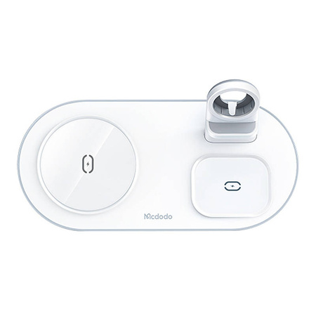 MCDODO STACJA DOKUJĄCA ŁADOWARKA INDUKCYJNA 3W1 DO IPHONE AIRPODS WATCH 15W
