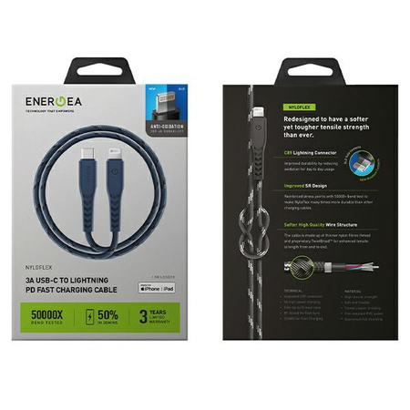 ENERGEA KABEL USB-C DO LIGHTNING 1.5M DO TELEFONÓW APPLE IPHONE 13 PRO