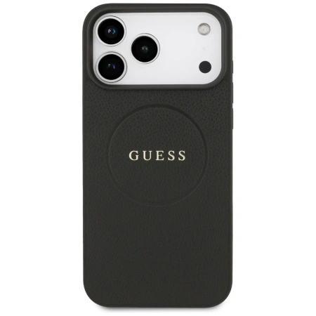 GUESS ETUI GRAINED RING MAGSAFE DO IPHONE 17 PRO MAX Z MAGSAFE PREMIUM