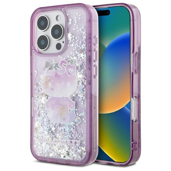 HELLO KITTY HARDCASE DO IPHONE 16 PRO LIQUID GLITTER 50TH ANNIVERSARY PARTY