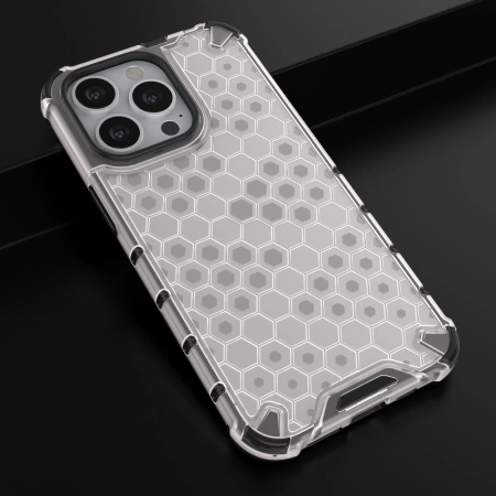 HURTEL ETUI PANCERNE Z ŻELOWĄ RAMKĄ DO IPHONE 13 PRO PRZEZROCZYSTE TRWAŁOŚĆ