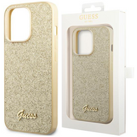 Guess GUHCP14MHGGSHD iPhone 14 Plus 6,7" złoty/gold hard case Glitter Script