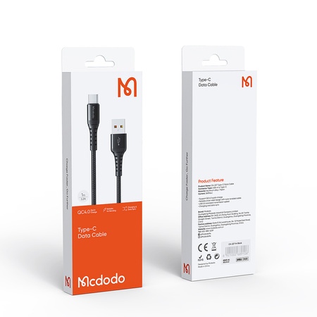 MCDODO SZYBKI WYTRZYMAŁY KABEL USB TYP C QC 4.0 3M