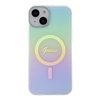 Guess GUHMP15MHITSQ iPhone 15 Plus 6.7" turkusowy/turquoise hardcase IML Iridescent MagSafe