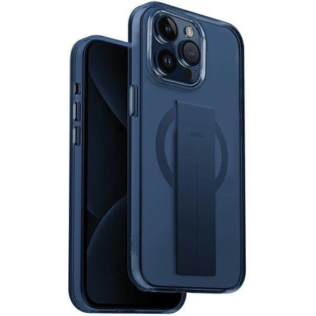 Etui UNIQ Heldro Mag Mag Magclick Charging na iPhone 15 Pro Max - niebieskie