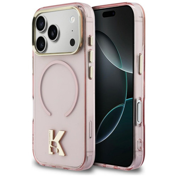 Etui Karl Lagerfeld IML K Head Logo      MagSafe do iPhone 17 Pro różowy