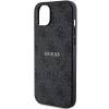 Etui Guess 4G Collection Leather Metal Logo MagSafe na iPhone 14 / 15 / 13 - czarne
