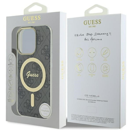 GUESS ETUI HARDCASE IML 4G DO IPHONE 16 PRO 6.3 DO MAGSAFE Z CHRONIĄCĄ