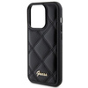 Etui Guess Quilted Metal Logo na iPhone 15 Pro Max - czarne