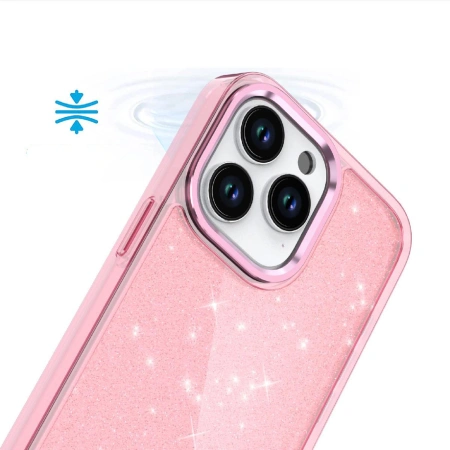 HURTEL ETUI GLITTER CASE DO IPHONE 16 PRO MAX Z BROKATEM OCHRONNE