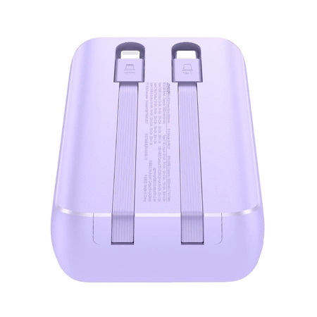 Mini powerbank z wbudowanymi kablami Joyroom JR-PBC07 20000mAh 30W - fioletowy