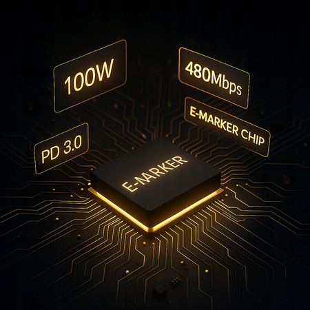 CO2 KABEL USB-C SZYBKIE ŁADOWANIE DO SAMSUNG XIAOMI USB TYP C PD 6A 100W 2M
