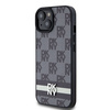 DKNY POKROWIEC HARDCASE DO IPHONE 14 15 136.1 SKÓRZANY MONO PATTERN STRIPES