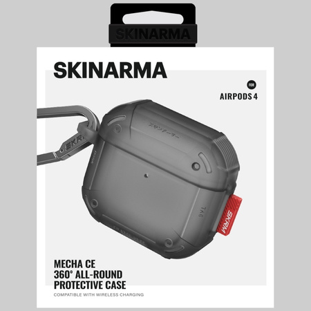 SKINARMA ETUI DO AIRPODS 4 POKROWIEC MECHA CE WYSOKA OCHRONA ANTYPOŚLIZGOWE