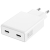 4SMARTS ŁADOWARKA SIECIOWA PDPLUG SLIM DUAL 65W GAN 2XUSB-C DO TELEFONÓW
