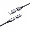 PALPRO KABEL USB-C/USB-A USB-C/LIGHTNING SZYBKIE ŁADOWANIE 240W 1M