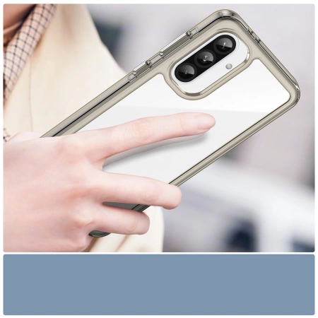 HURTEL ETUI CASE DO SAMSUNG GALAXY A26 Z ELASTYCZNĄ RAMKĄ PÓŁPRZEZROCZYSTE