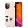 Karl Lagerfeld KLHCP13LSSKCI iPhone 13 Pro / 13 6,1" hardcase jasno różowy/light pink Silicone Karl & Choupette