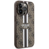 Etui Guess GUHMP14XP4RPSW na iPhone 14 Pro Max 6.7" - brązowe 4G Printed Stripes MagSafe