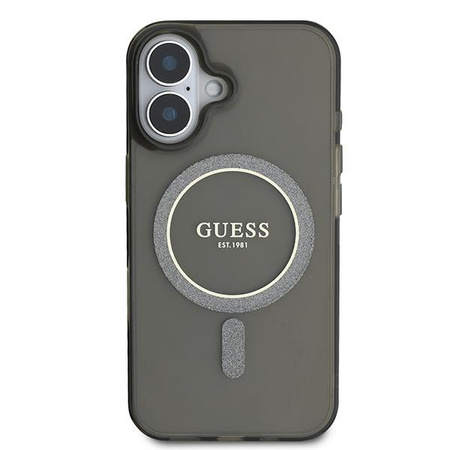GUESS ETUI CASE HARDCASE IML GLITTER CIRCLE DO IPHONE 16 PLUS DO MAGSAFE