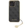 Etui Guess GUHCP14LGF4GGR na iPhone 14 Pro - szare hardcase 4G Charms Collection