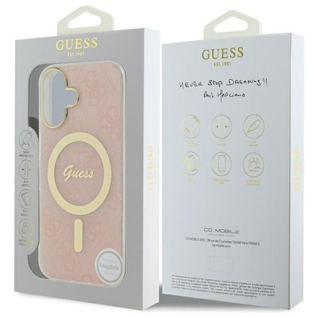 GUESS ETUI CASE DO IPHONE 16 6.1 HARDCASE DO MAGSAFE IML 4G POKROWIEC