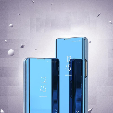 Clear View Case futerał etui z klapką Huawei nova 8i czarny