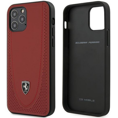 Ferrari FEOGOHCP12MRE iPhone 12/12 Pro 6,1" czerwony/red hardcase Off Track Perforated